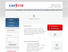Tablet Screenshot of klimatsystem.com